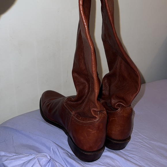 Vintage Frye Boots Slouchy Riding Pull On - MADE IN USA Y2K - Picture 5 of 9